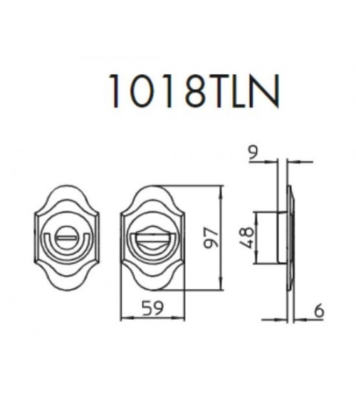 Tirador para puerta corredera discreta MANDELLI 1018TLN ferretería de diseño