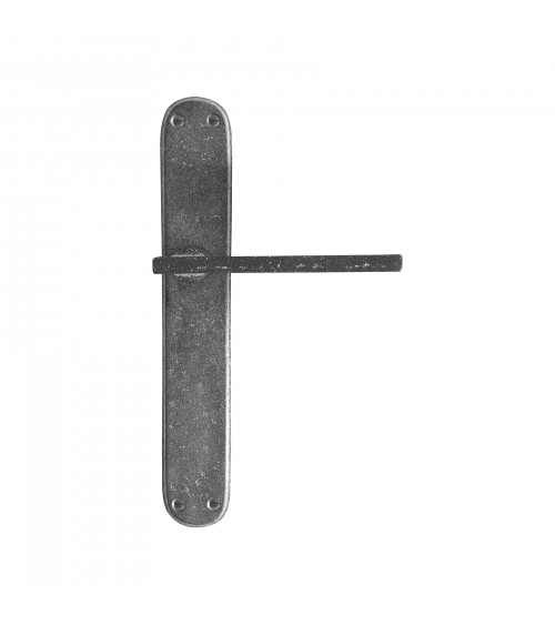 Tirador de puerta contemporáneo sobre placa en bronce P2017 - herraje de diseño