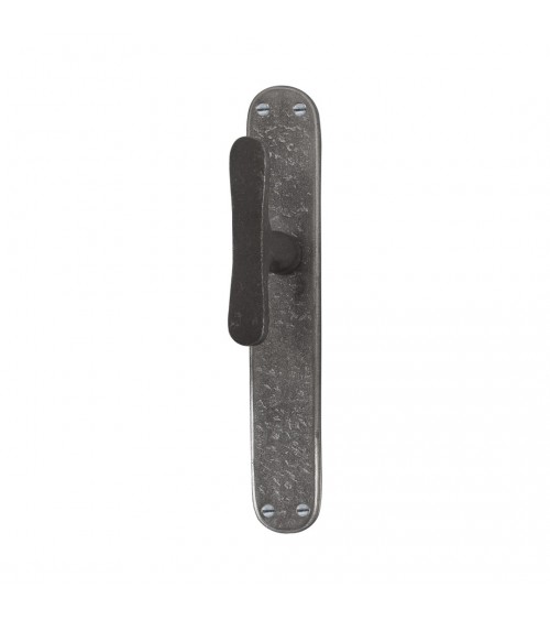 Tirador de puerta retro sobre placa longitudinal original PHTT 40 - herraje decorativo