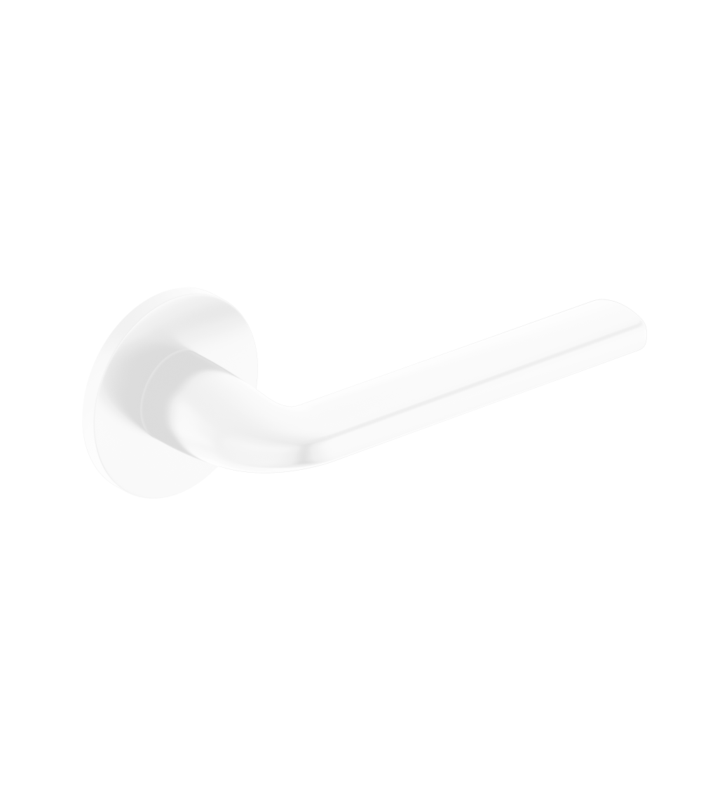 Tirador de puerta blanco Scandi slim quincallería de diseño