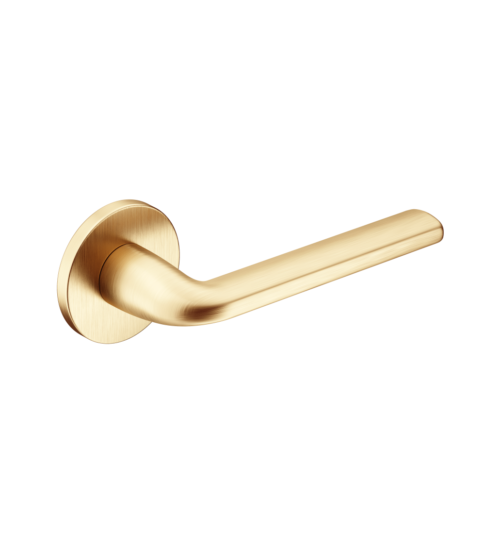 Tirador de puerta dorado mate Scandi slim quincallería de diseño