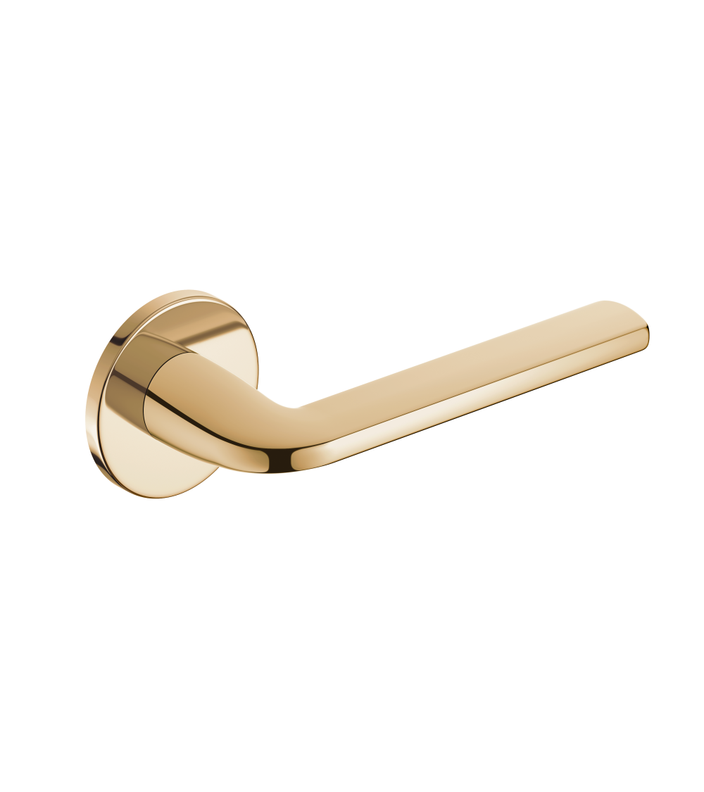 Tirador de puerta dorado pulido Scandi slim ferretería decorativa diseño