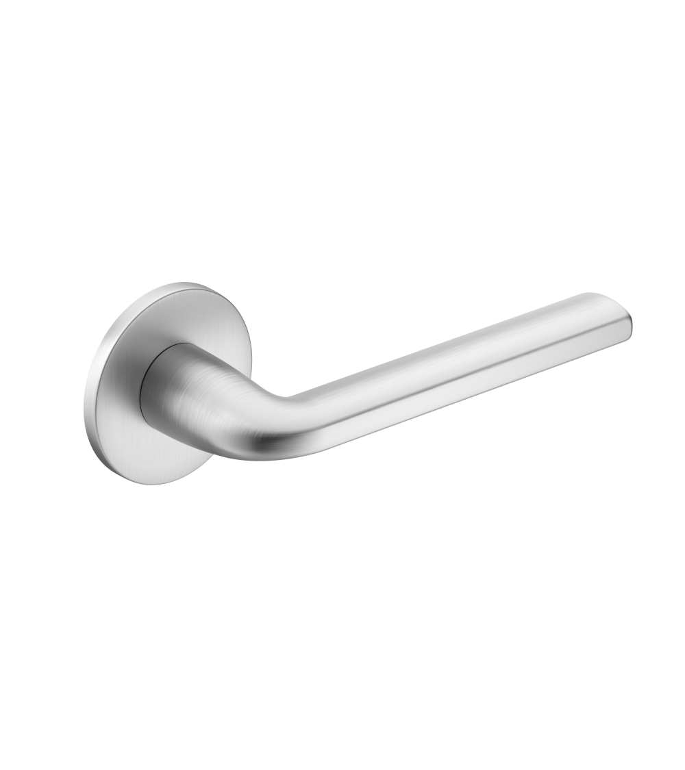 Manilla de puerta cromo satinado Scandi slim herrajes de diseño