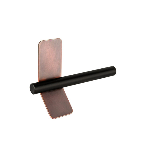 Tirador de mueble cobre envejecido/negro mate TORN-4 diseño