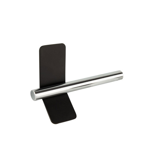 Tirador de mueble negro mate/cromo brillante TORN-4 diseño