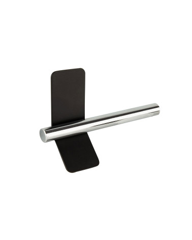 Tirador de mueble negro mate/cromo brillante TORN-4 diseño