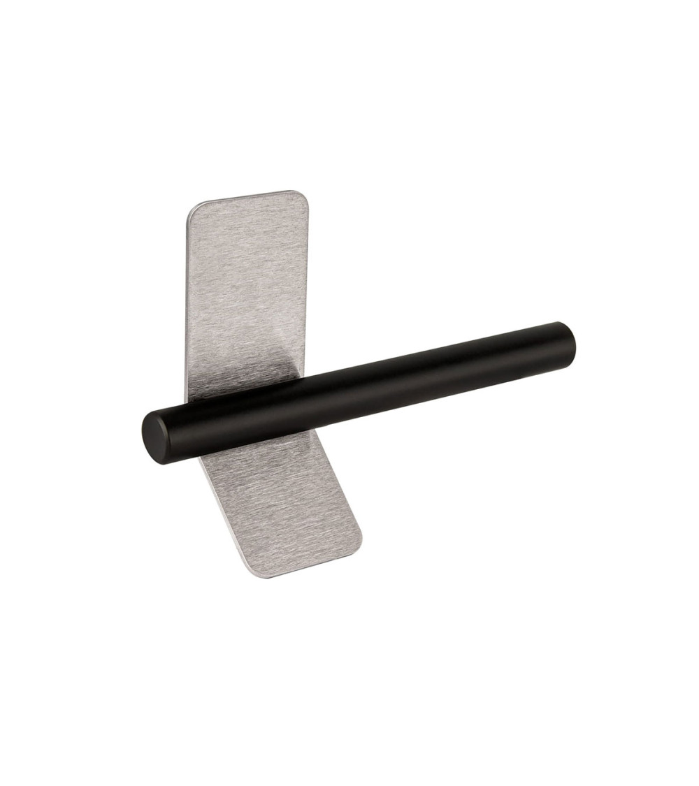 Tirador de mueble acero inoxidable/negro mate TORN-4 diseño