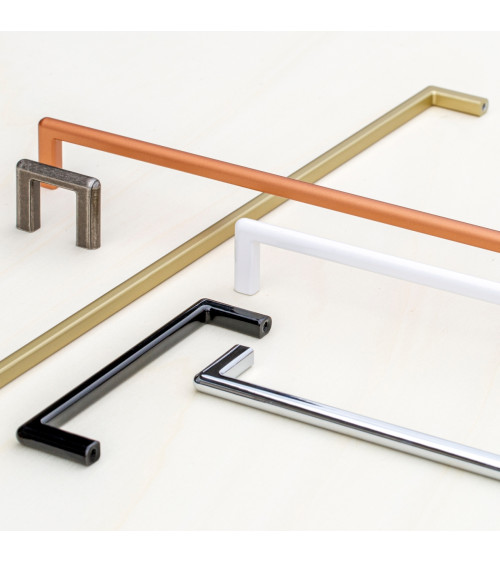 Tirador de mueble blanco brillante NOX tirador de diseño