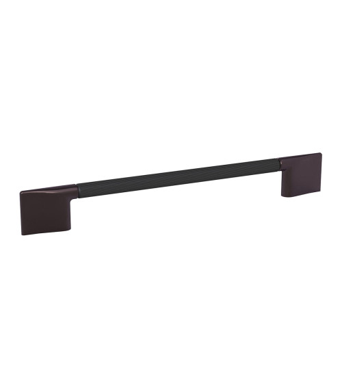 Tirador de mueble anodizado negro/titanio REMO estriado diseño