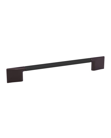 Tirador de mueble anodizado negro/titanio REMO estriado diseño