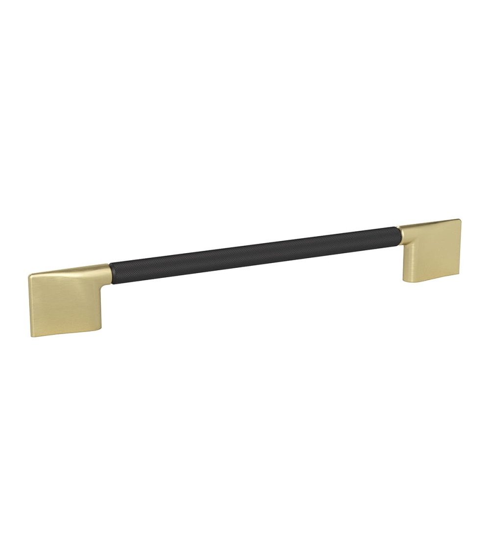 Tirador de mueble anodizado negro/oro mate REMO texturizado tirador de diseño