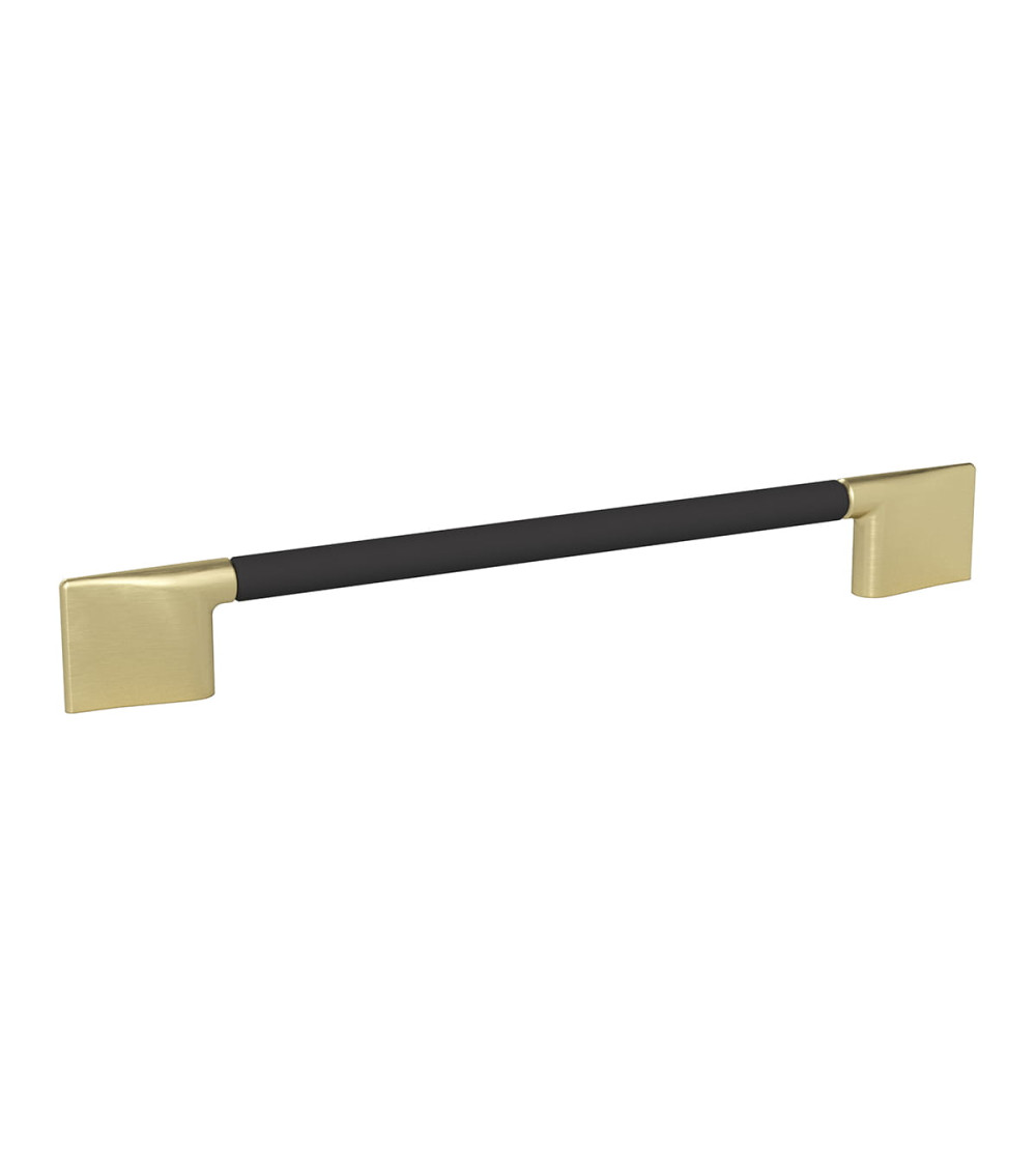 Tirador de mueble negro mate/oro mate REMO tirador de diseño