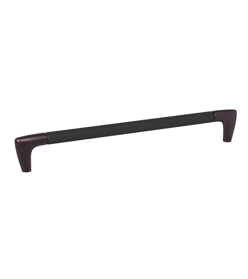 Tirador de mueble anodizado negro/titanio ALAMBRE estriado tirador de diseño