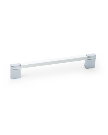 Tirador de mueble blanco brillante/cromo brillante PERO tirador de diseño