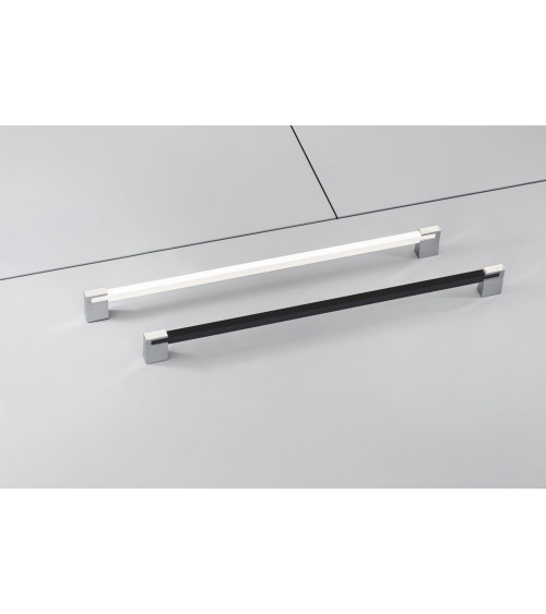 Tirador de mueble negro brillante/cromo brillante PERO tirador de diseño