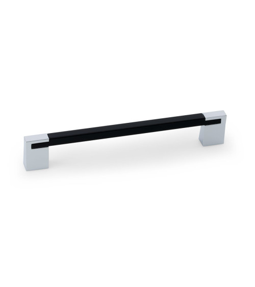 Tirador de mueble negro brillante/cromo brillante PERO tirador de diseño