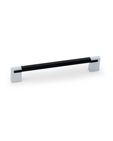 Tirador de mueble negro brillante/cromo brillante PERO tirador de diseño