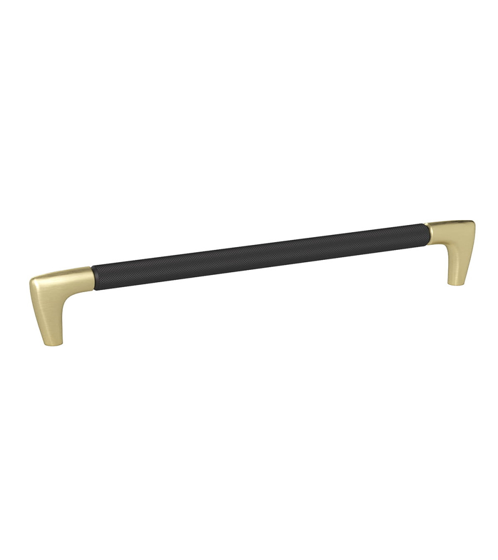 Tirador de mueble anodizado negro/oro mate ALAMBRE texturizado tirador de diseño