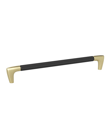 Tirador de mueble anodizado negro/oro mate ALAMBRE texturizado tirador de diseño