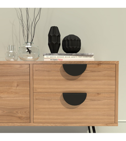 Tirador de mueble negro mate ZORIA tirador de diseño