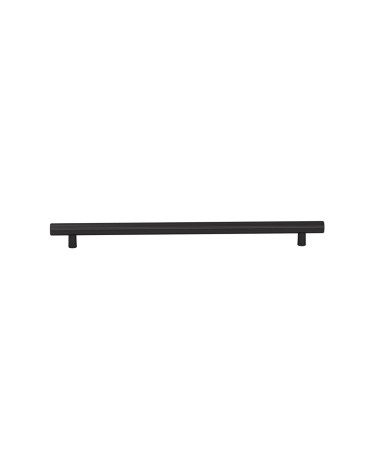 Tirador de mueble anodizado negro/negro mate ARNO de dos patillas tirador de diseño