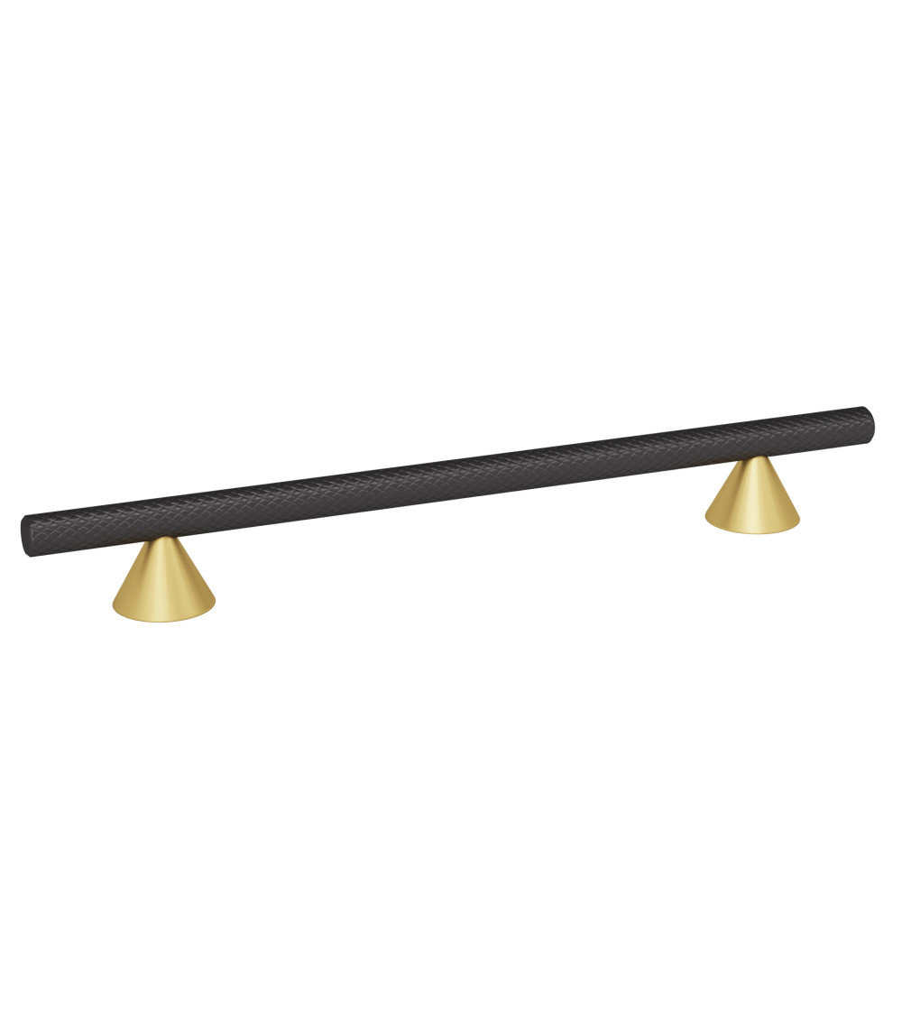 Tirador de mueble anodizado negro/oro mate ONDIN tirador de diseño