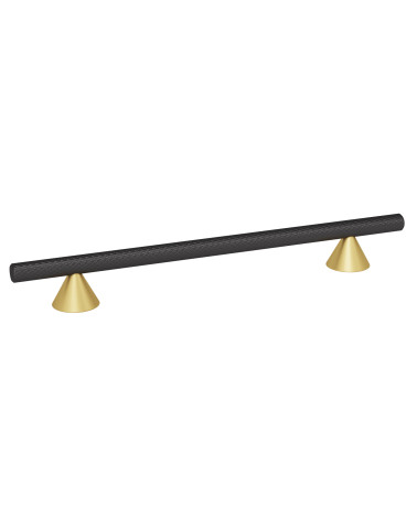 Tirador de mueble anodizado negro/oro mate ONDIN tirador de diseño