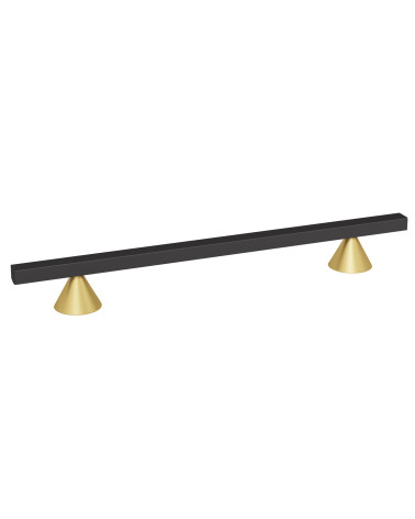 Tirador de mueble anodizado oro/negro mate CERT tirador de diseño