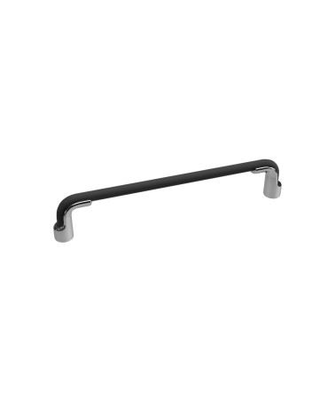Tirador de mueble negro mate/cromo brillante HERMES diseño