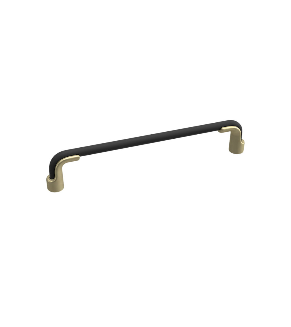 Tirador de mueble negro mate/oro mate HERMES diseño
