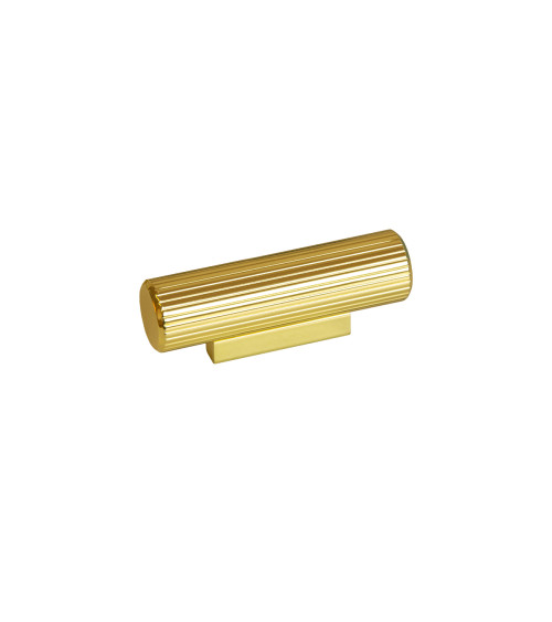 Botón de mueble oro pulido AVANTI en T tirador de diseño