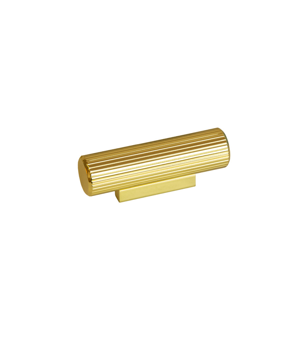 Botón de mueble oro pulido AVANTI en T tirador de diseño