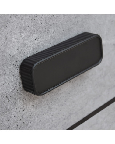 Tirador de mueble negro WEGA tirador de diseño fijado en un cajón