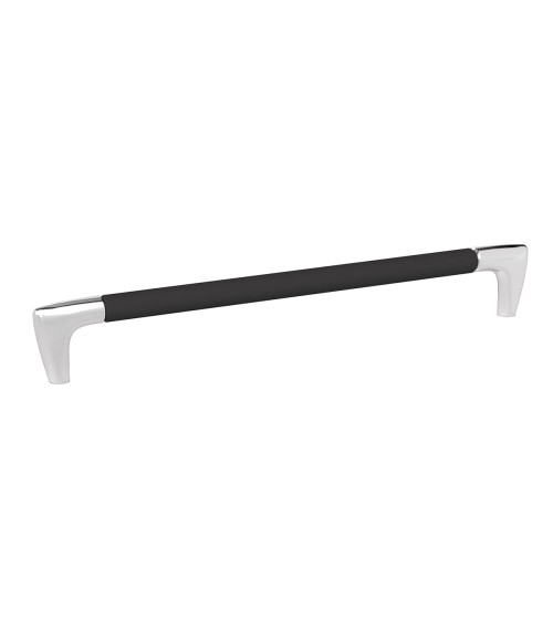 Tirador de mueble negro mate/cromo brillante ALAMBRE diseño