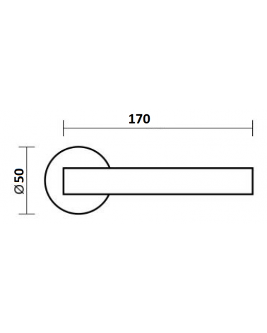 Tirador de puerta JUMELLE con dimensiones