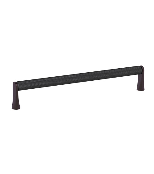 Tirador de mueble anodizado negro/titanio NATALE texturizado diseño