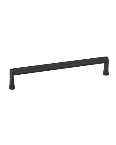 Tirador de mueble anodizado negro/titanio NATALE texturizado diseño