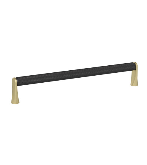 Tirador de mueble anodizado negro/oro mate NATALE texturizado diseño