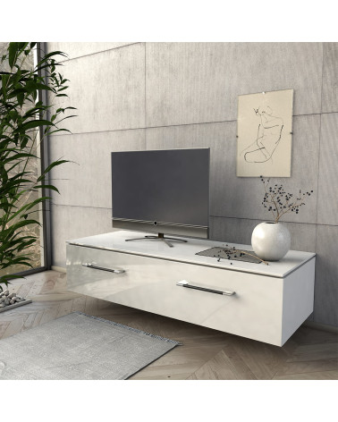 Tirador de mueble TIARA tirador de diseño montado en un mueble de salón