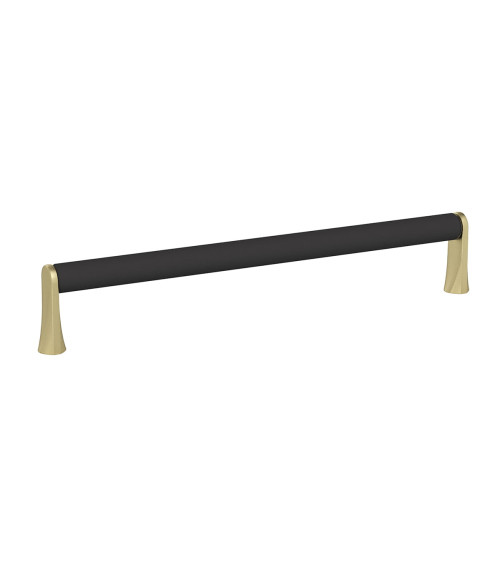 Tirador de mueble negro mate/oro mate NATALE tirador de diseño