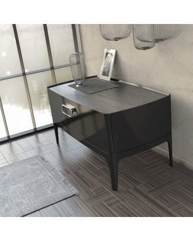 Tirador de mueble cromo pulido LAGO tirador de diseño montado en un mueble
