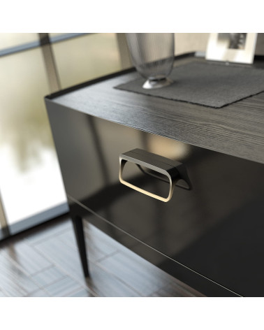 Tirador de mueble latón envejecido LAGO tirador de diseño montado en un mueble