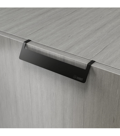 Tirador de mueble negro mate PRATO-2 tirador de diseño