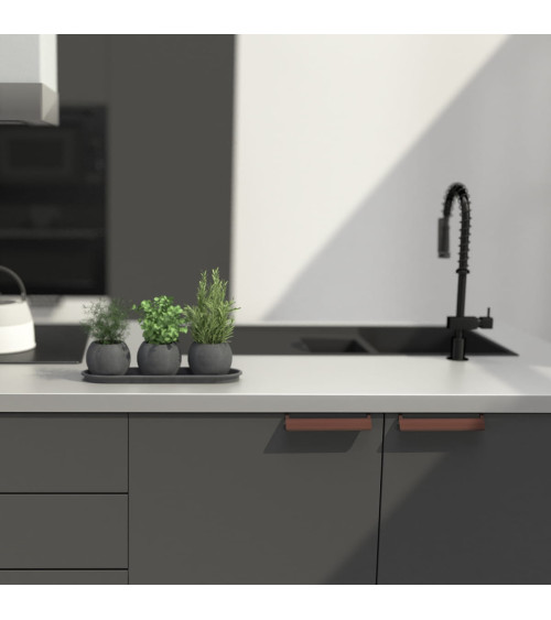 Tirador de mueble cobre envejecido PRATO-2 tirador de diseño