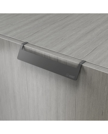 Tirador de mueble antracita PRATO-2 tirador de diseño
