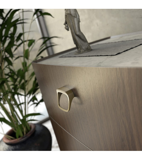 Tirador de mueble oro mate LAGO-1 tirador de diseño