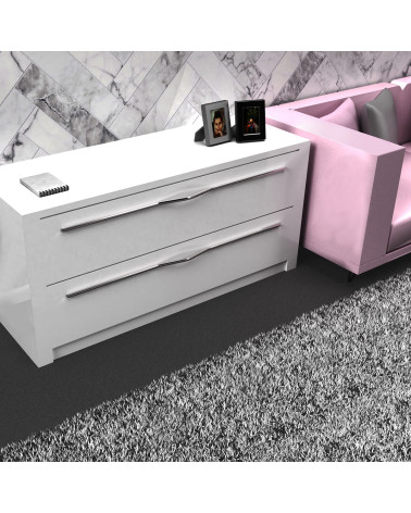 Tirador de mueble cromo pulido APRO tirador de diseño montado en un mueble