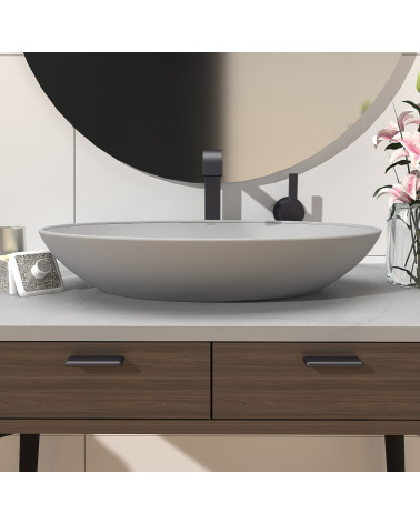 Tirador de mueble titanio NOX-1 tirador de diseño montado en un mueble de baño