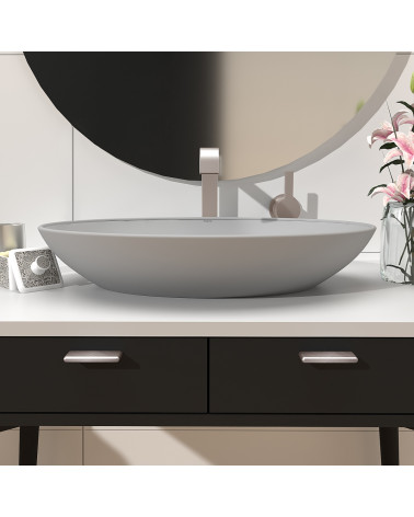 Tirador de mueble acero inoxidable NOX-1 tirador de diseño montado en un mueble de cuarto de baño