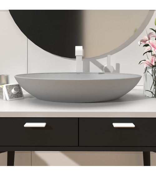 Tirador de mueble blanco brillante NOX-1 tirador de diseño